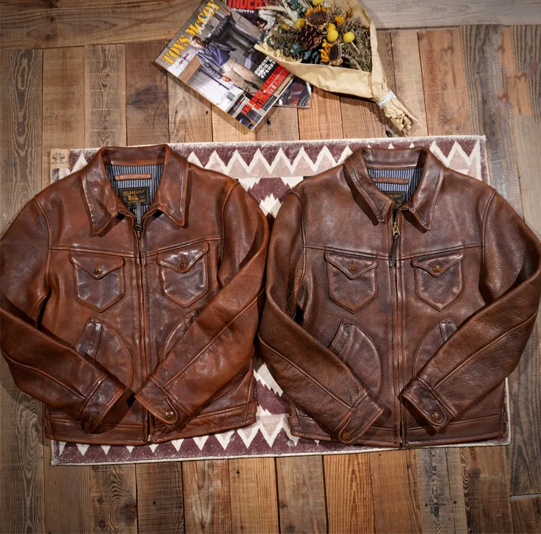 1930s MENDOZA Western Leather Jacket