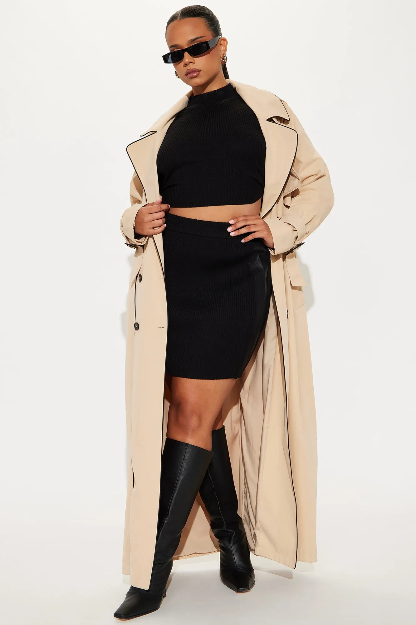 Always Classic Belted Trench - Khaki