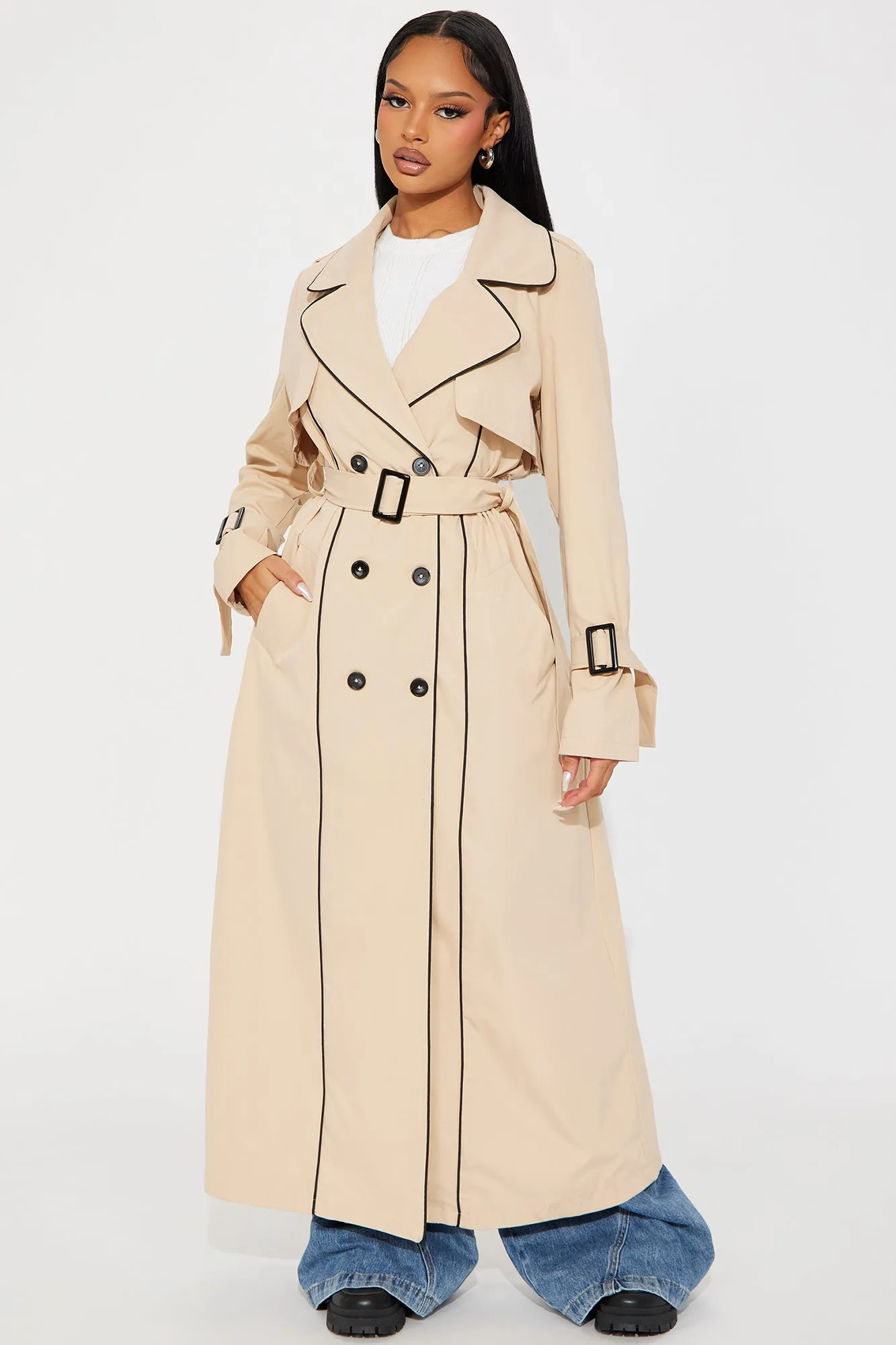 Always Classic Belted Trench - Khaki