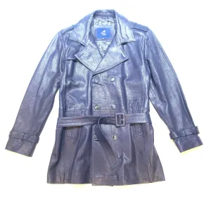 Barya NewYork Navy Lambskin Trench Jacket