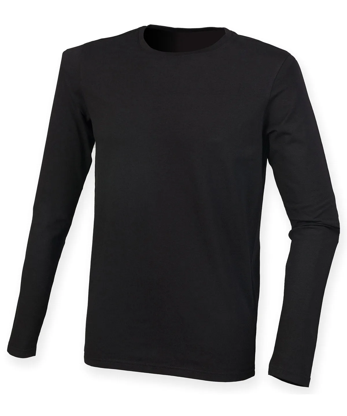 Black - Feel good long sleeved stretch t-shirt