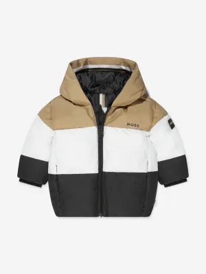 BOSS Baby Boys Puffer Jacket in Black