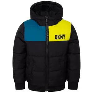 Boys Black Reversible Puffer Jacket