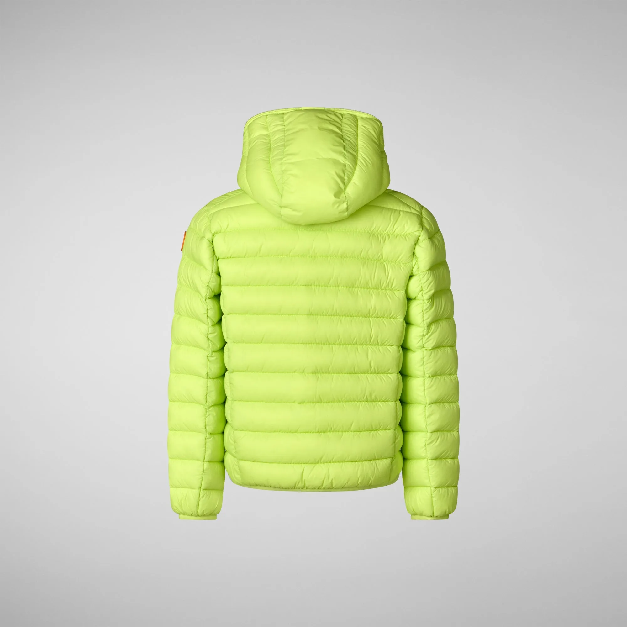 Boys' Hooded Animal free Puffer Jacket Dony in lichen green