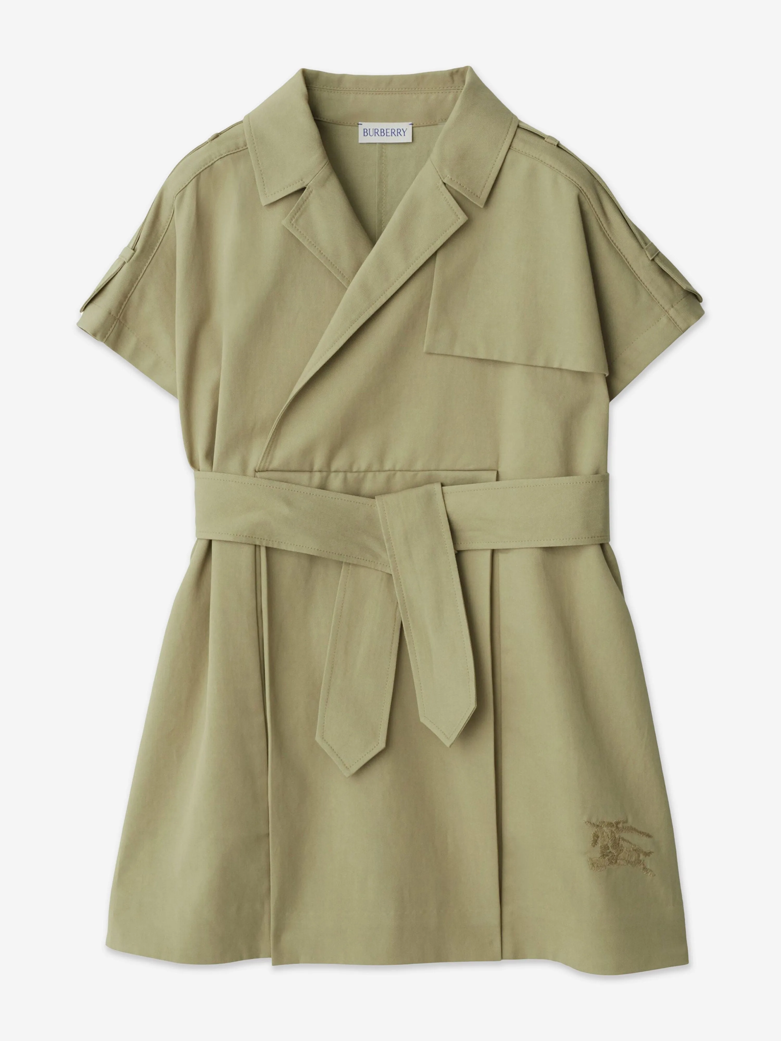 Burberry Girls Chloe Trench Dress in Green