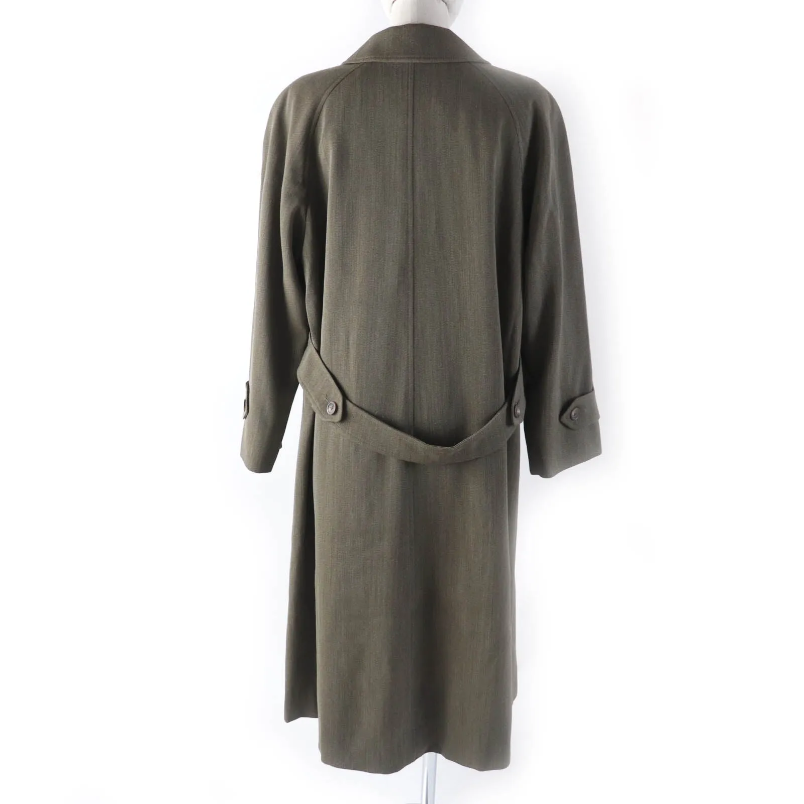 Burberry Wool Trench Coat Khaki Women