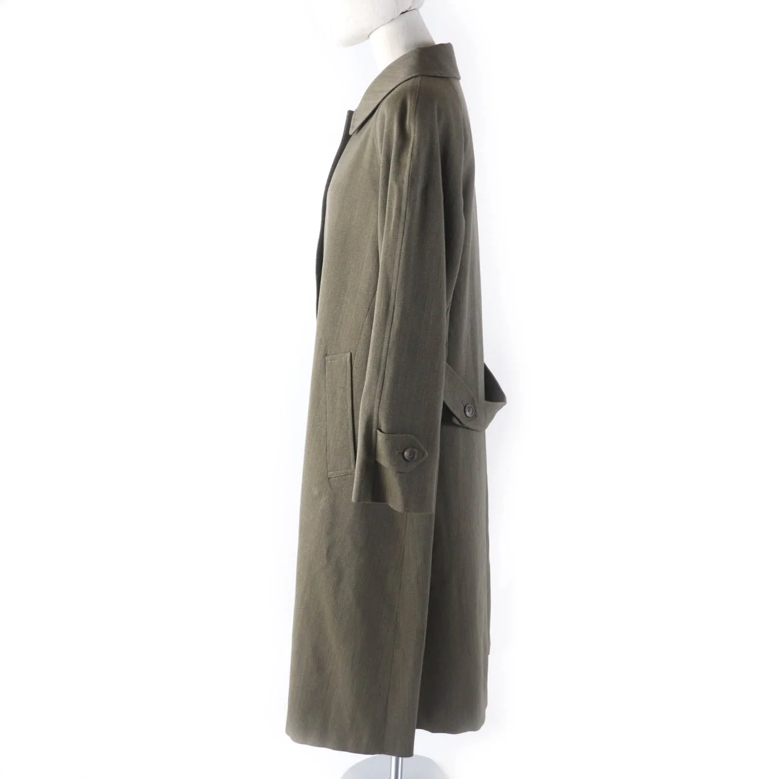 Burberry Wool Trench Coat Khaki Women