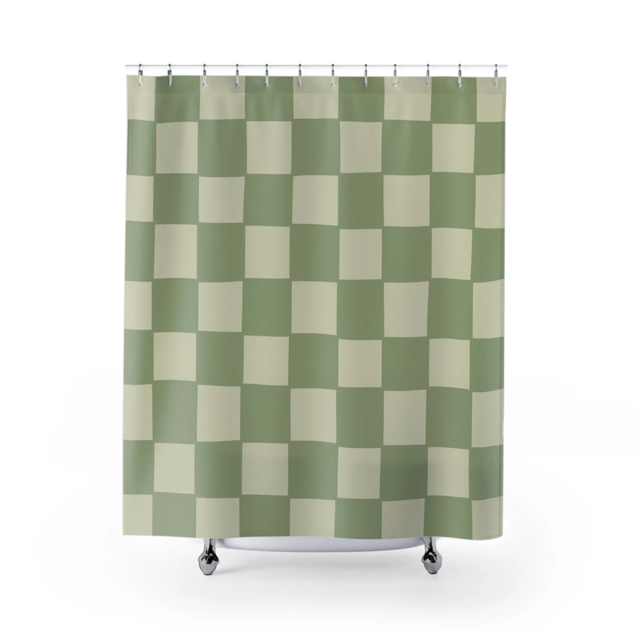 Checkerboard Charm Shower Curtain