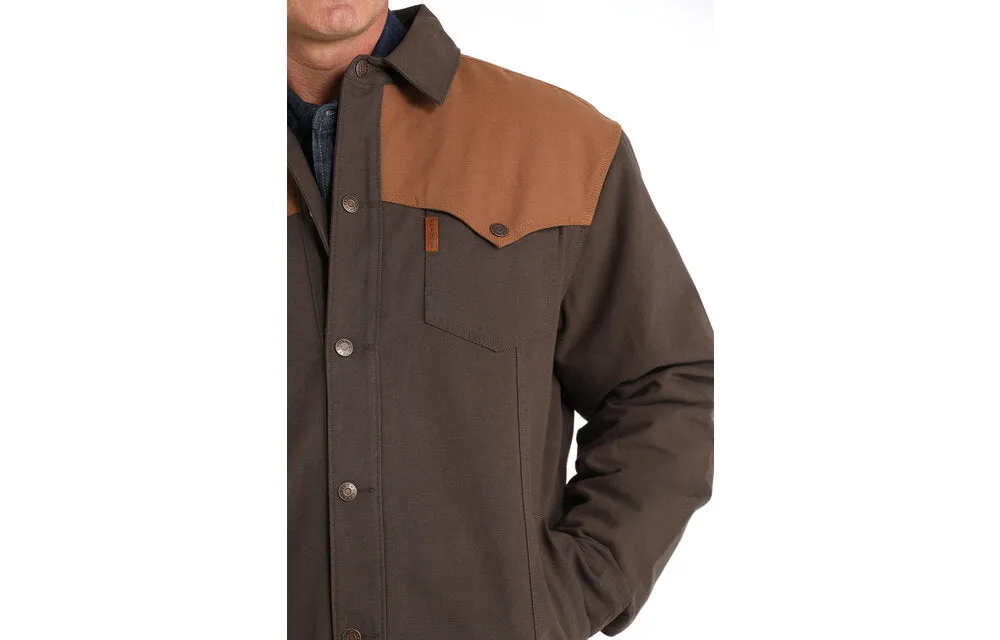 Cinch Brown Canvas Western Yoke Jacket