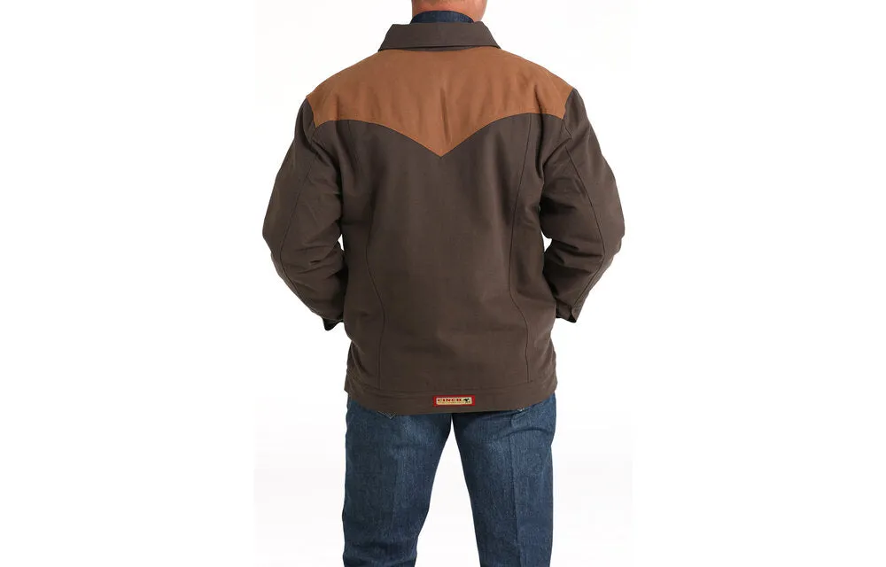 Cinch Brown Canvas Western Yoke Jacket