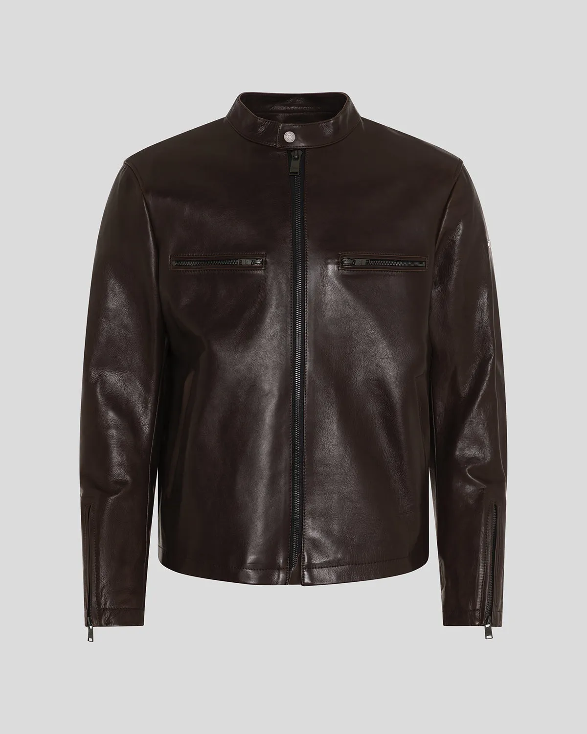 Commander Leather Jacket Brown