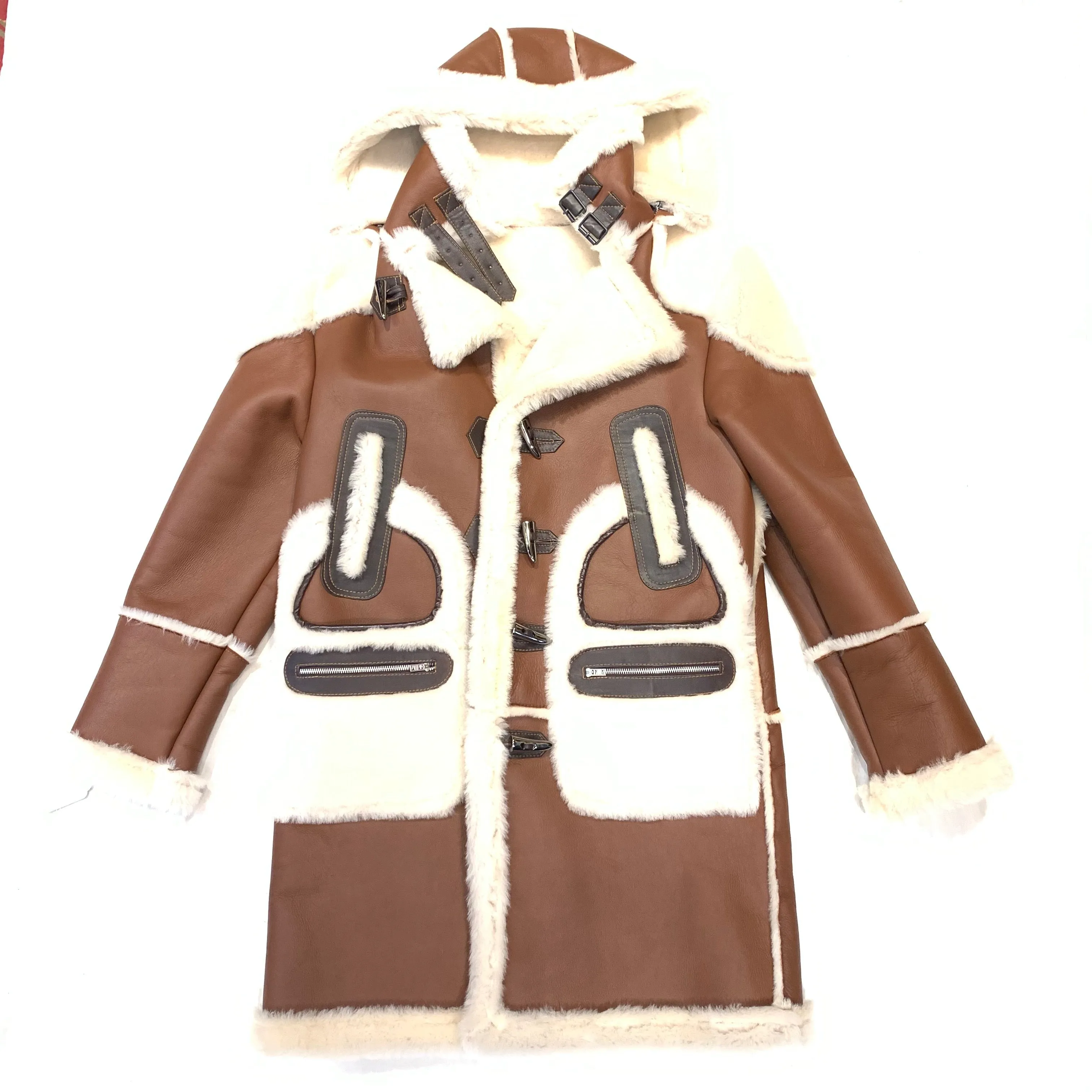 Daniels Leather Chocolate 3/4 Shearling Jacket