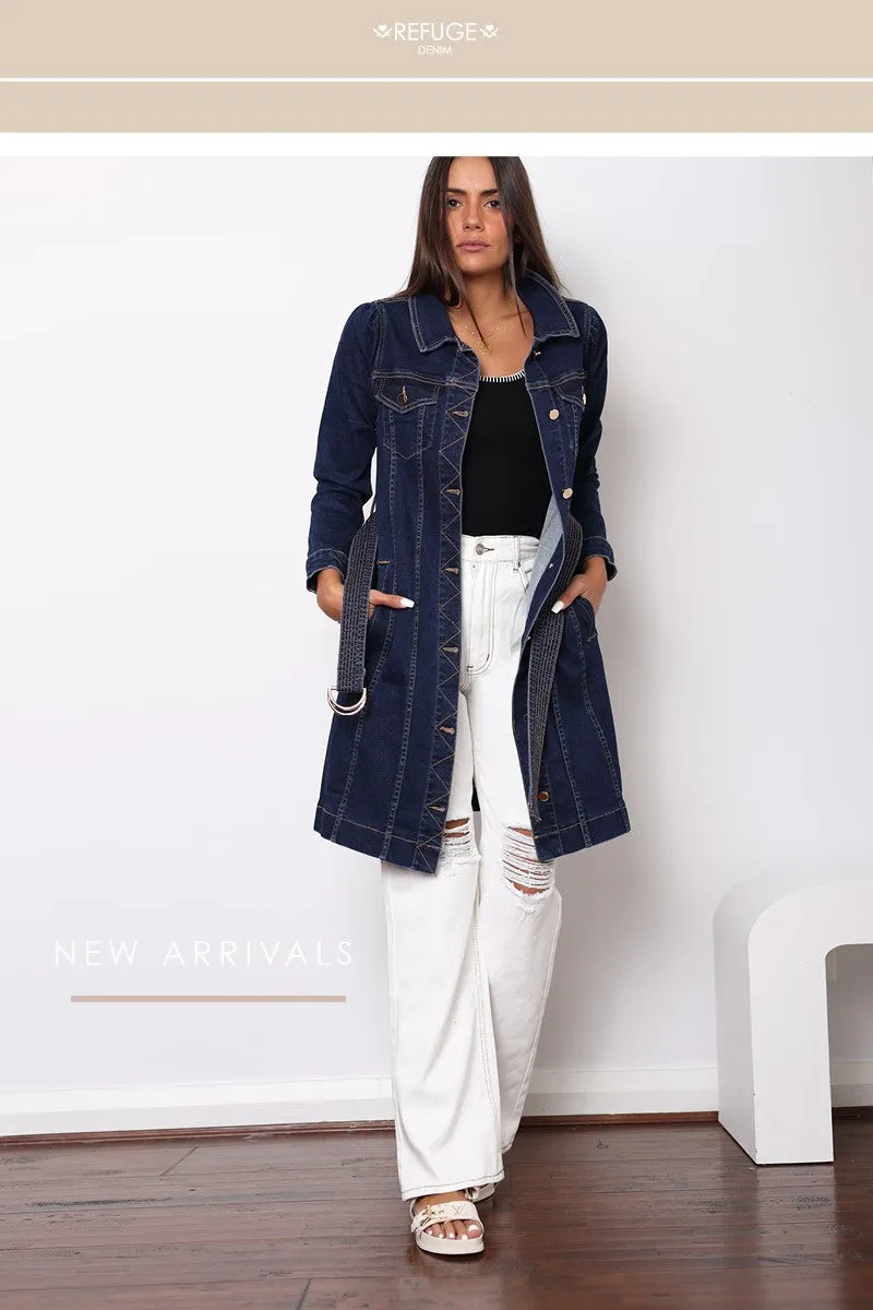 Denim Trench Dress