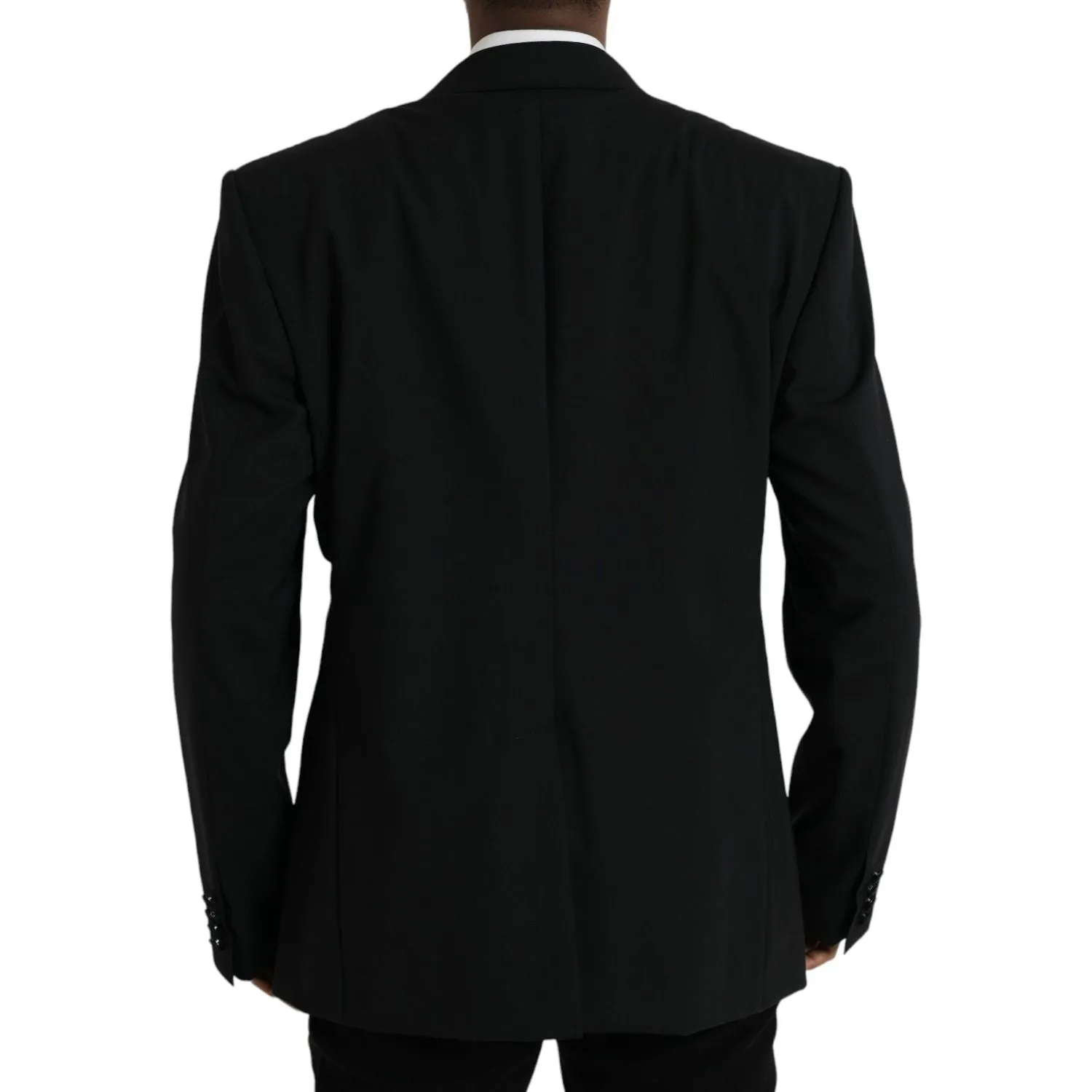 Dolce & Gabbana Black SICILIA Single Breasted Coat Blazer