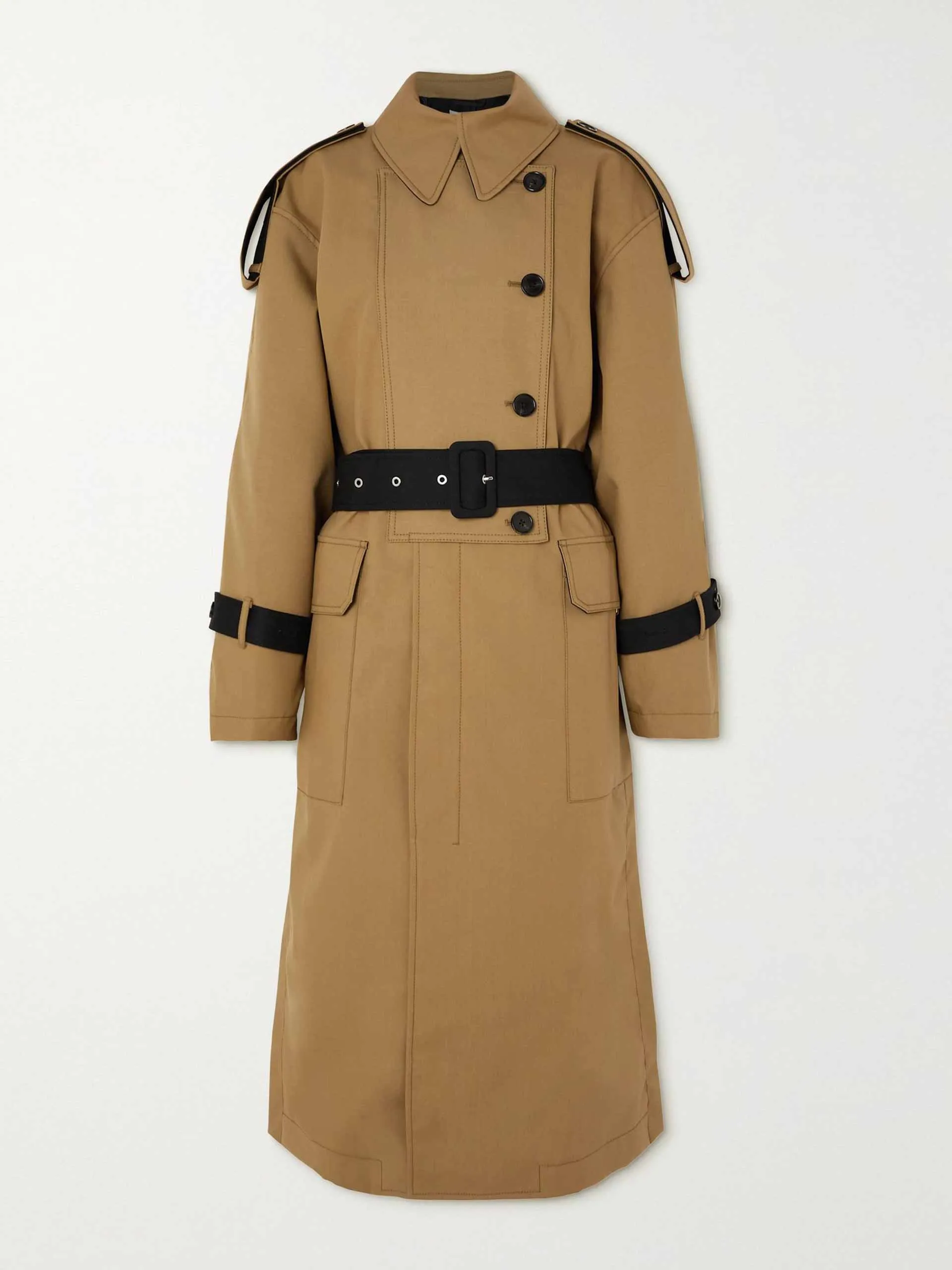 Double-breasted trench coat