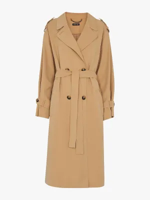 Double breasted trench coat