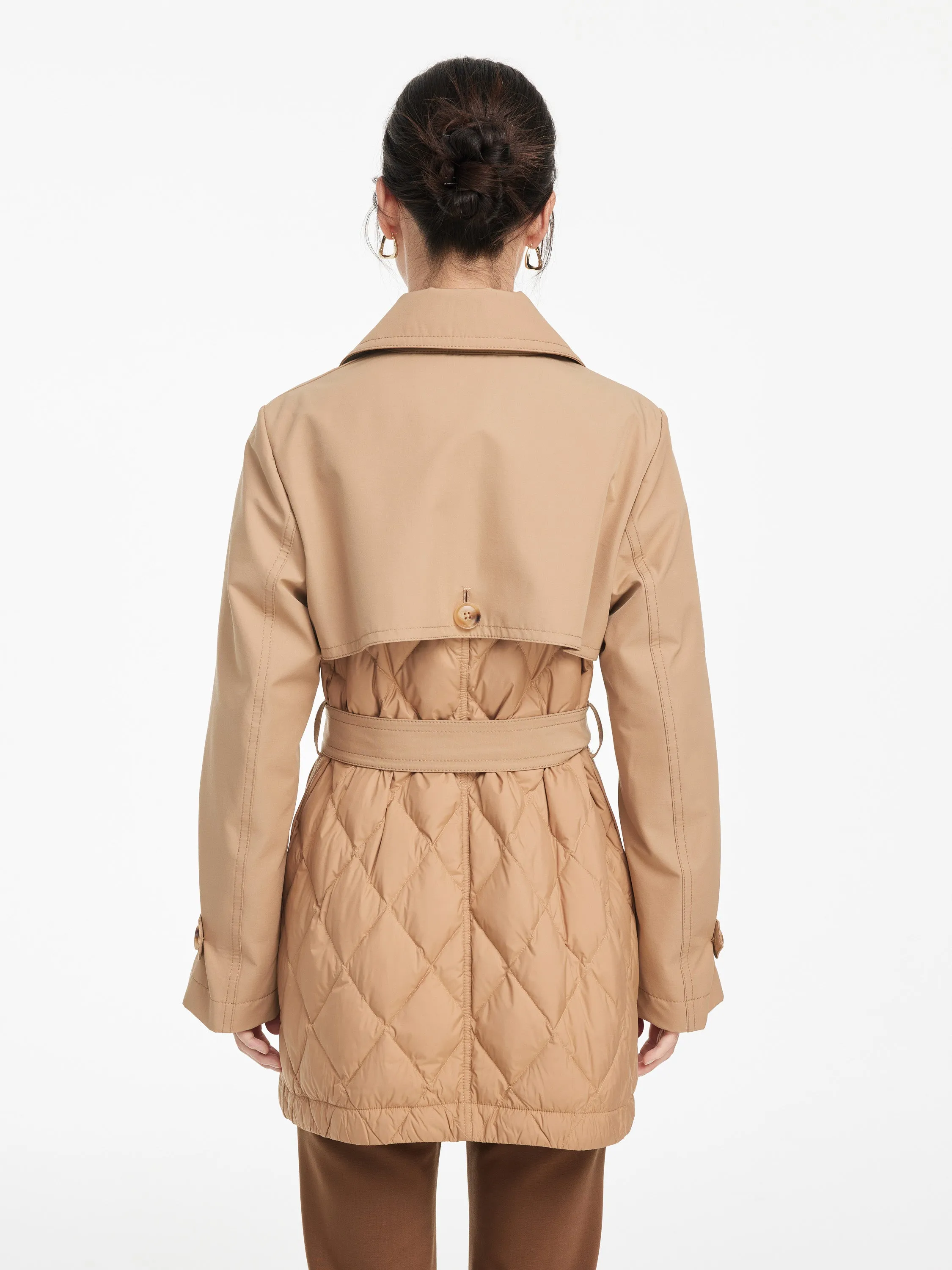 EP YAYING Trench-style Down Jacket