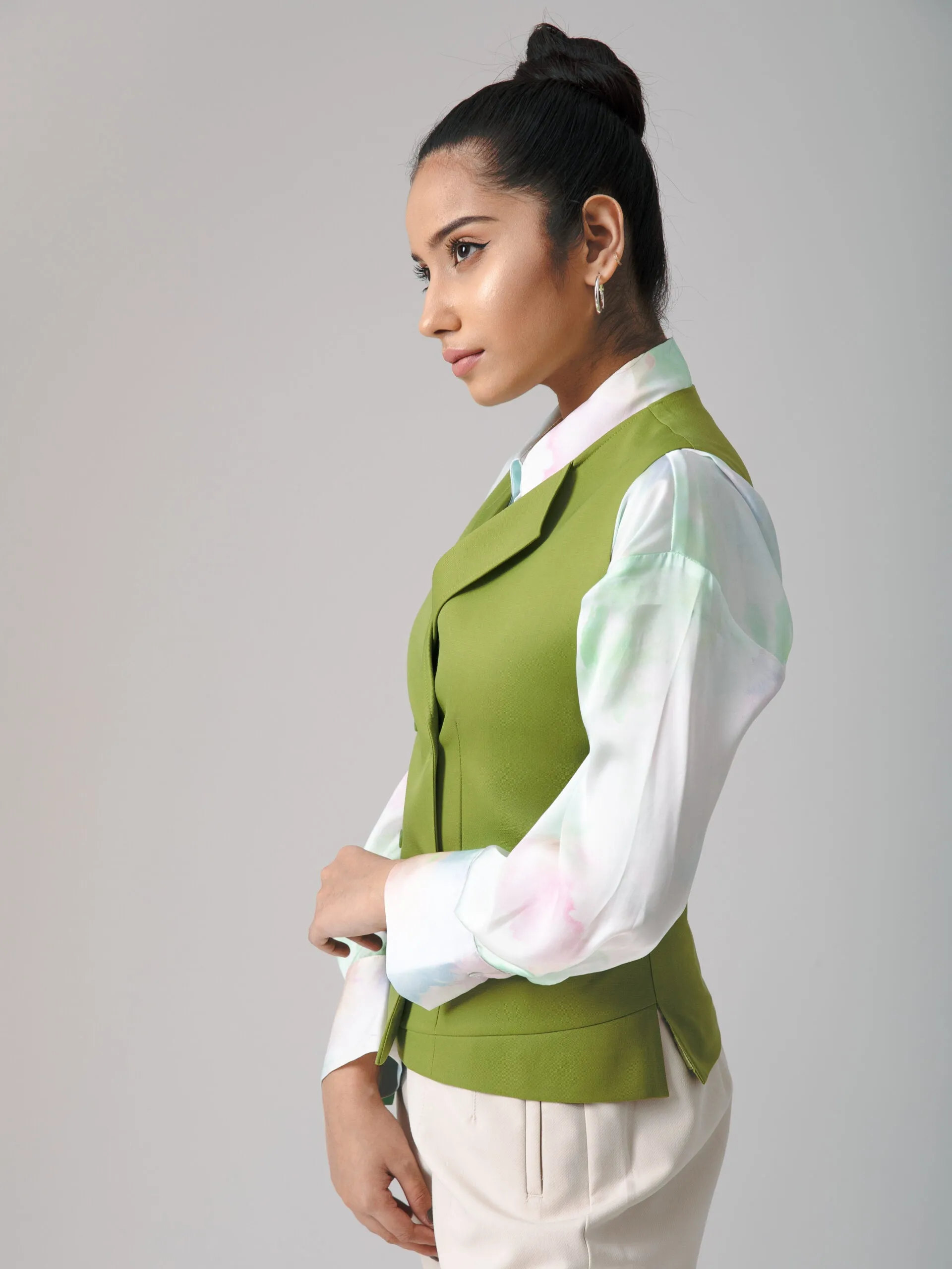 Everyday Classic Basic Green Waistcoat