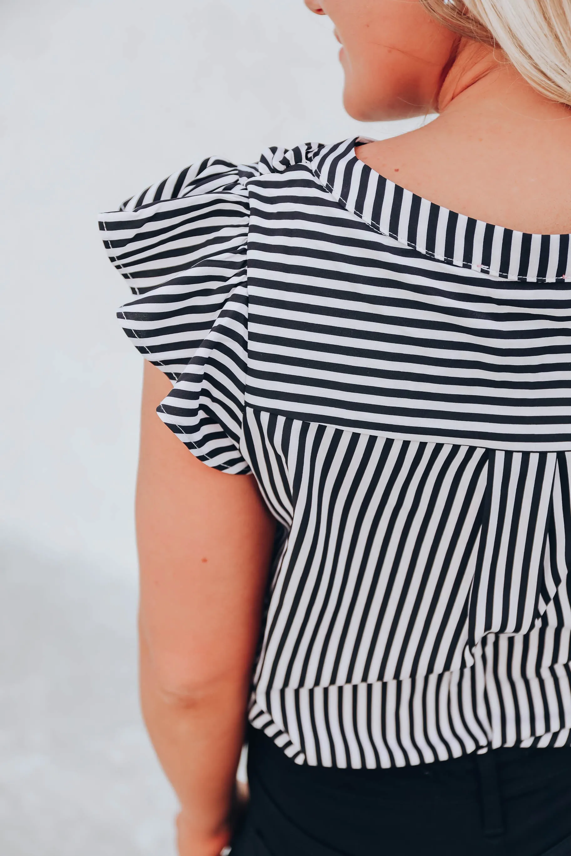 Ex's and Oh's Striped Blouse