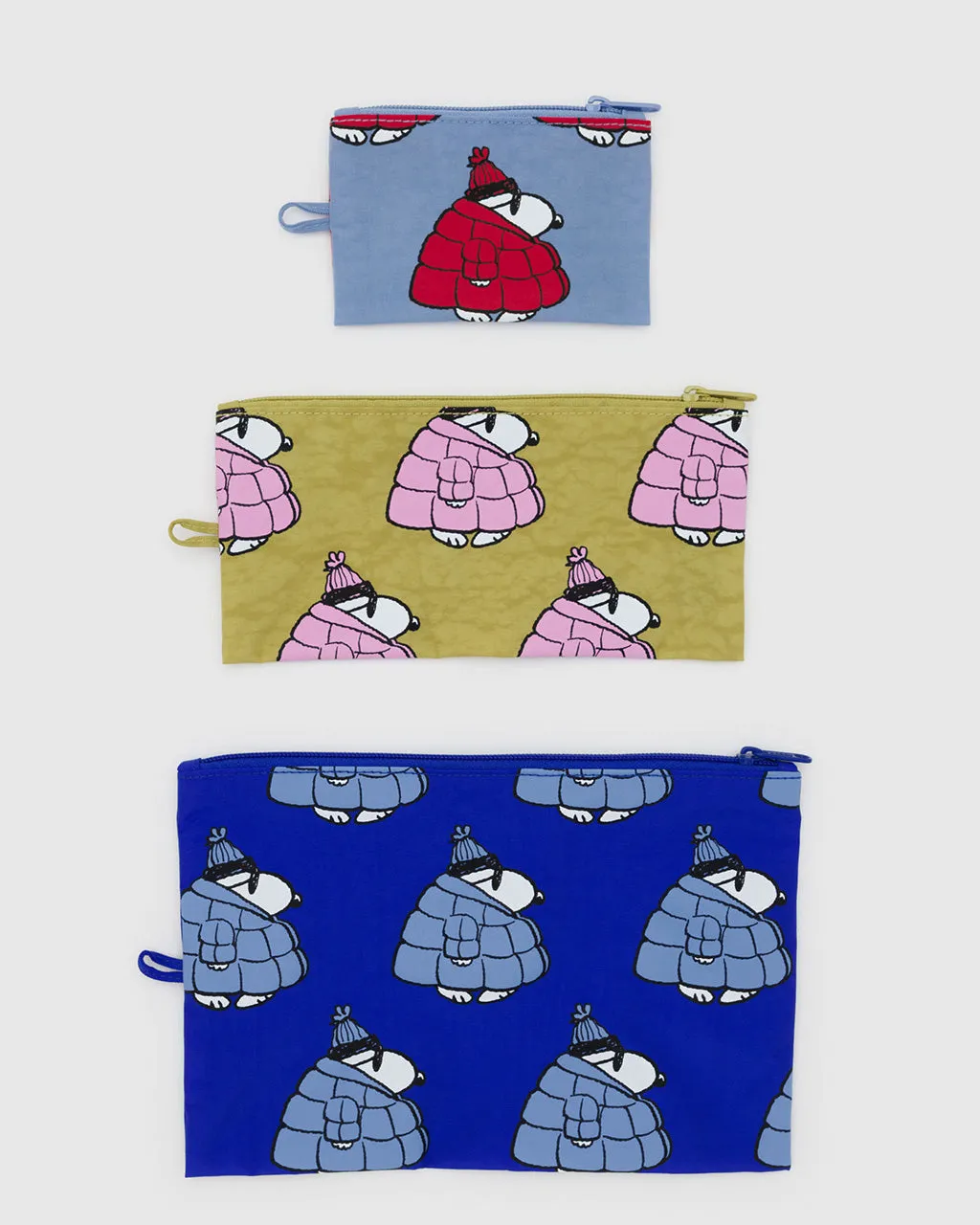 Flat Pouch Set - Puffer Snoopy