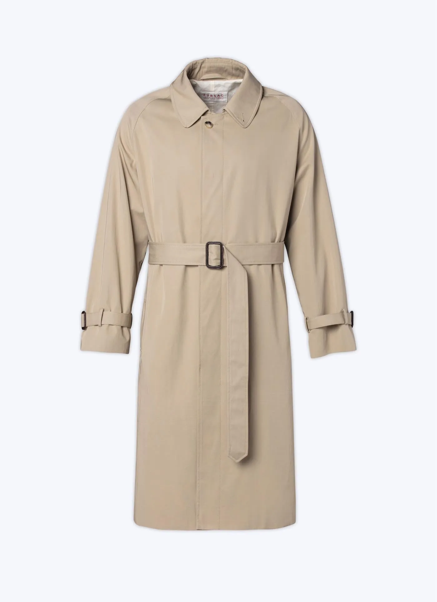 Fursac - Trench En Serge De Coton - Beige