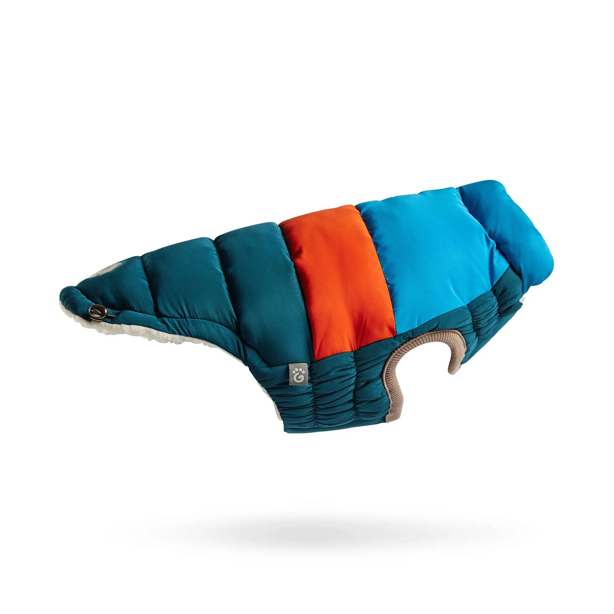 GF Pet Color Block Puffer - Dark Teal