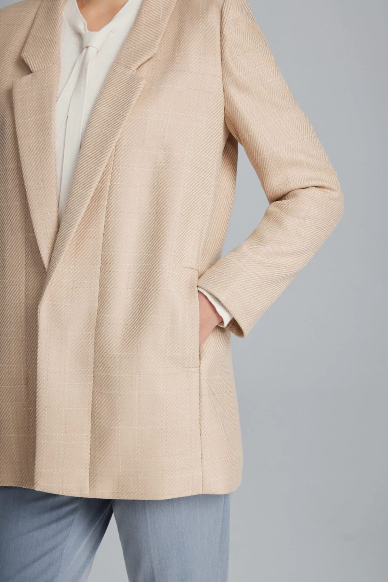 Hazel Soft Touch Check Blazer