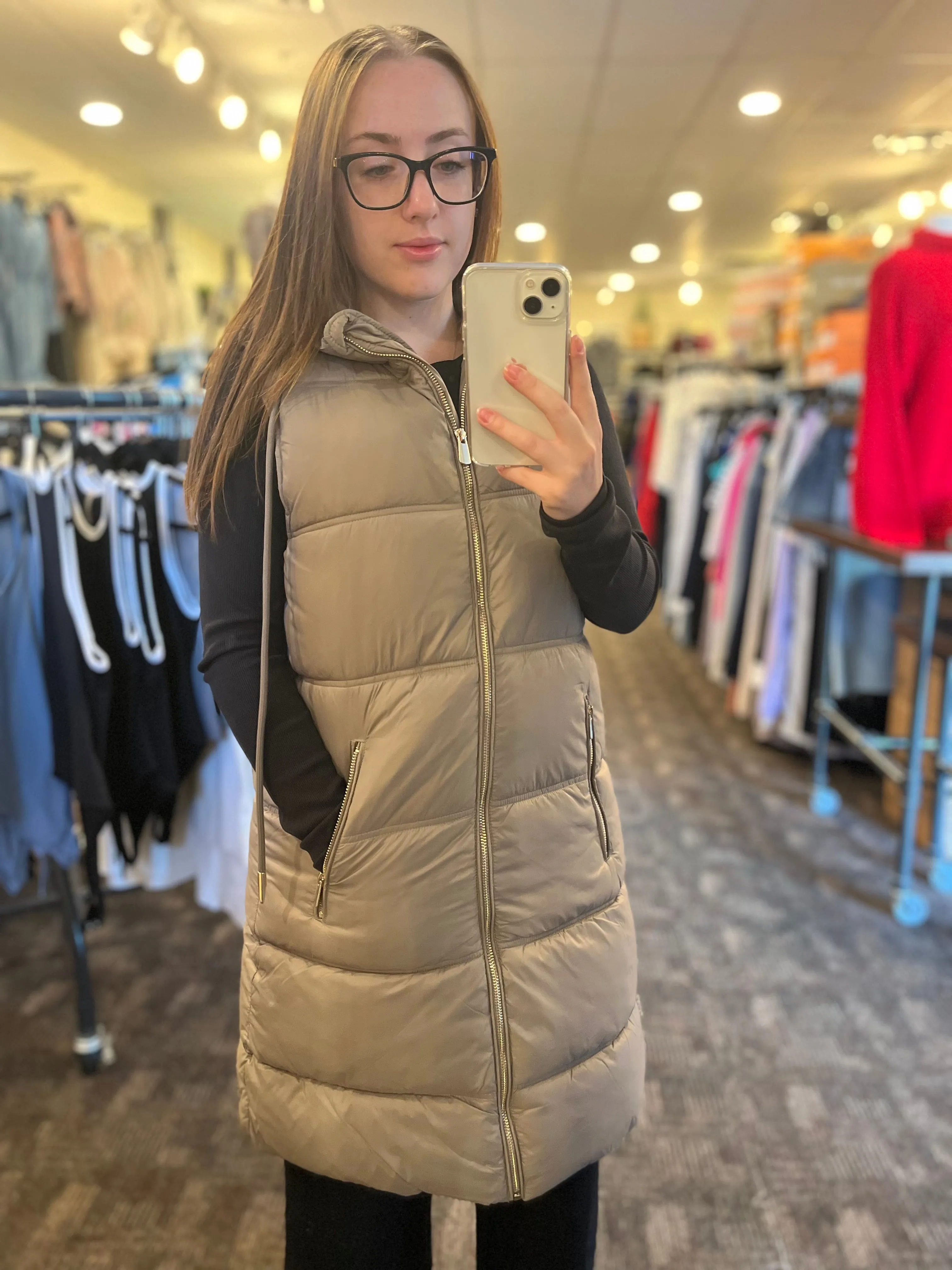 Hooded Puffer Vest from Dex