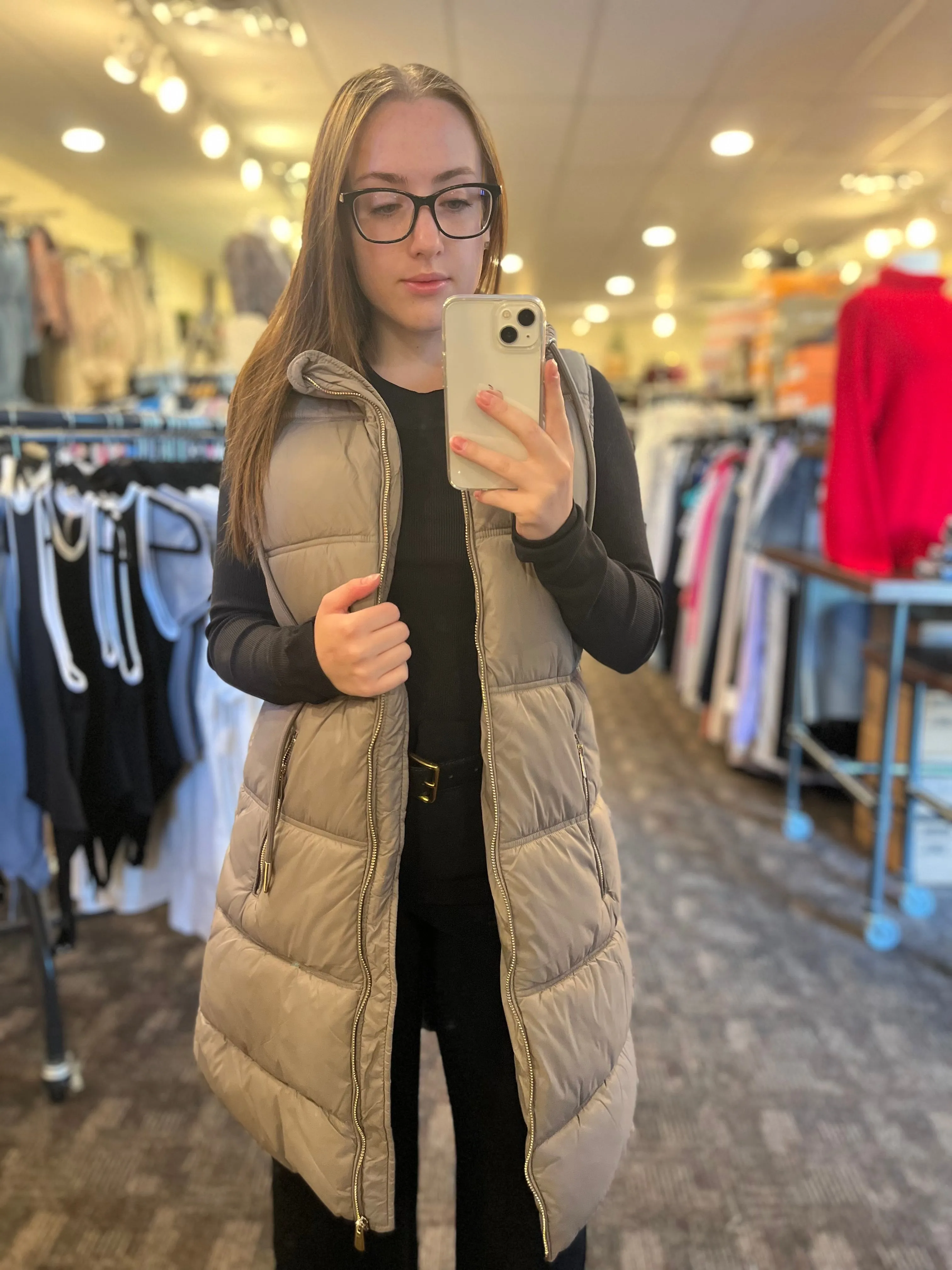 Hooded Puffer Vest from Dex