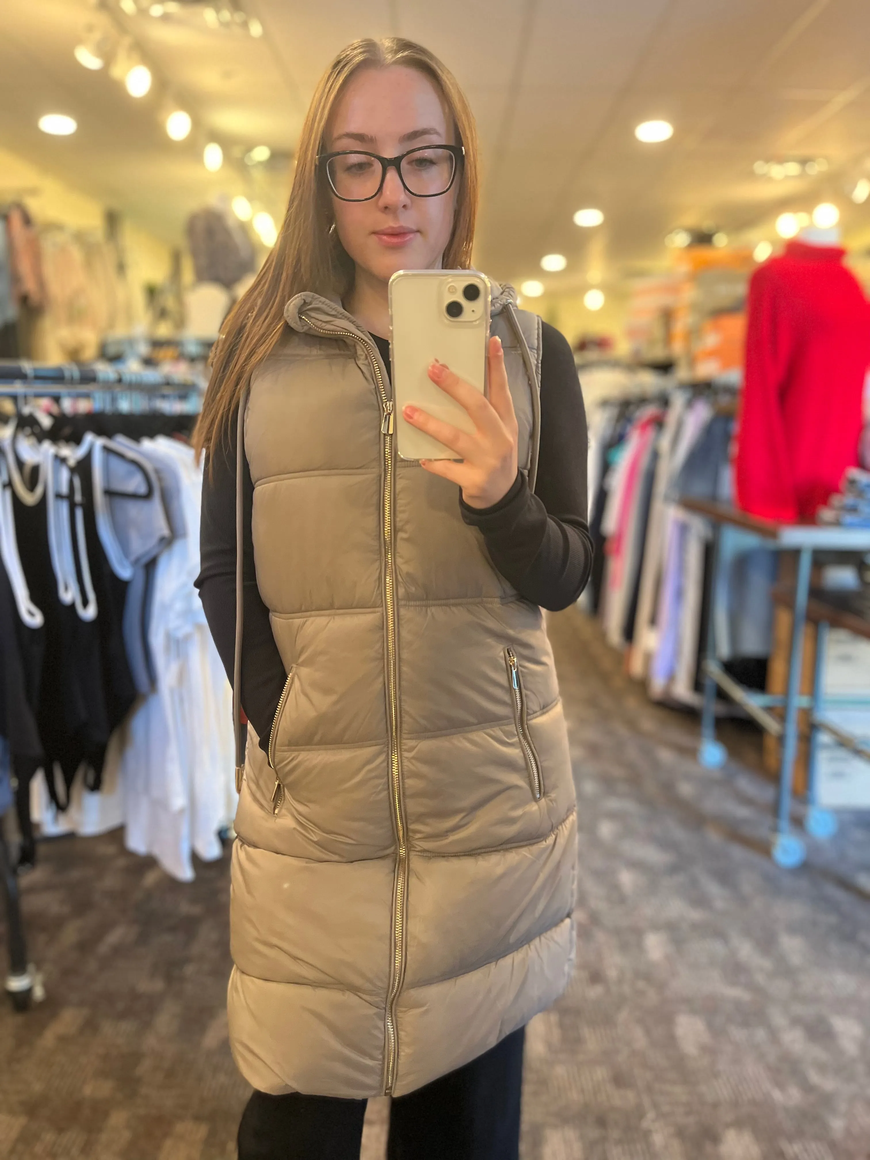 Hooded Puffer Vest from Dex