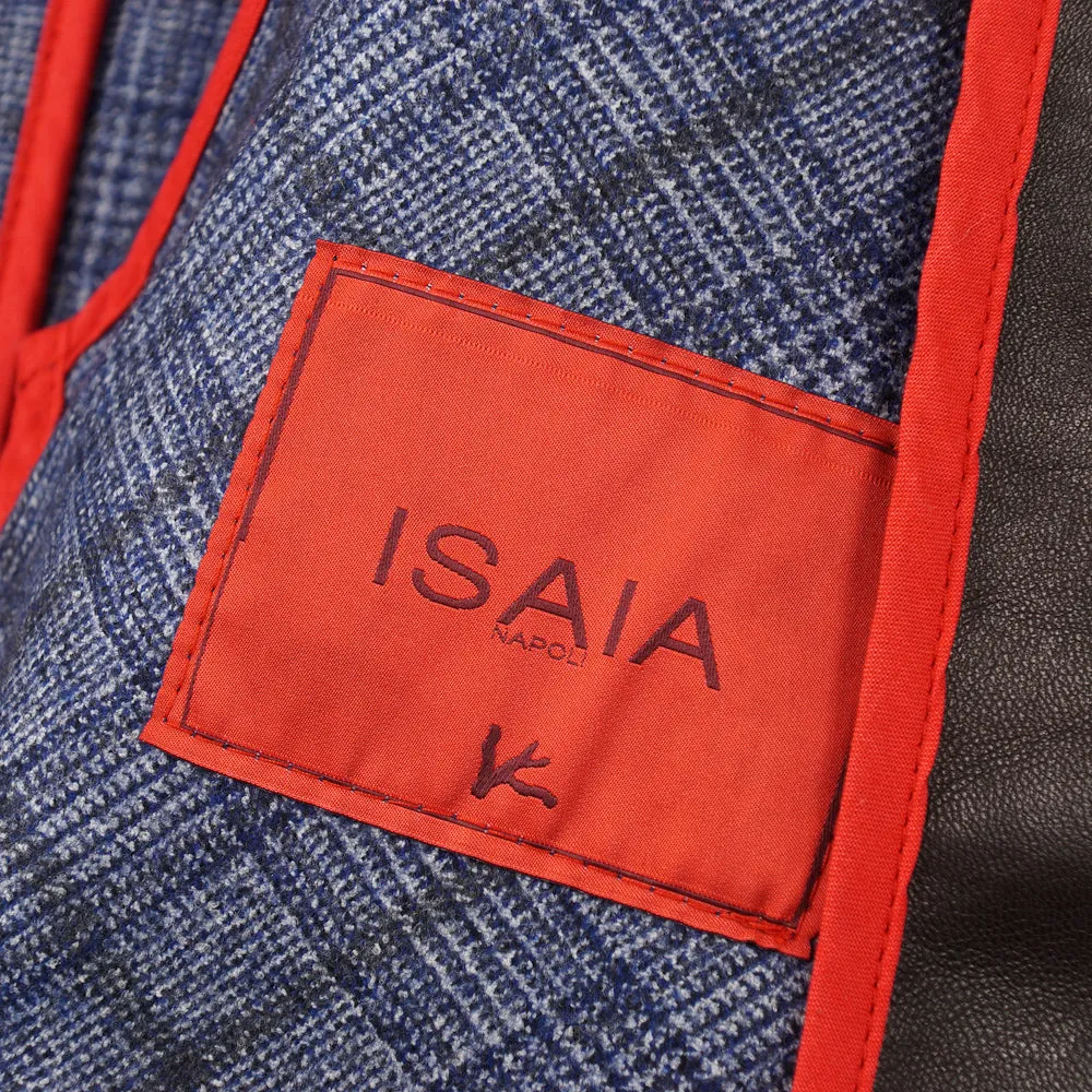 Isaia Wool-Lined Leather Jacket