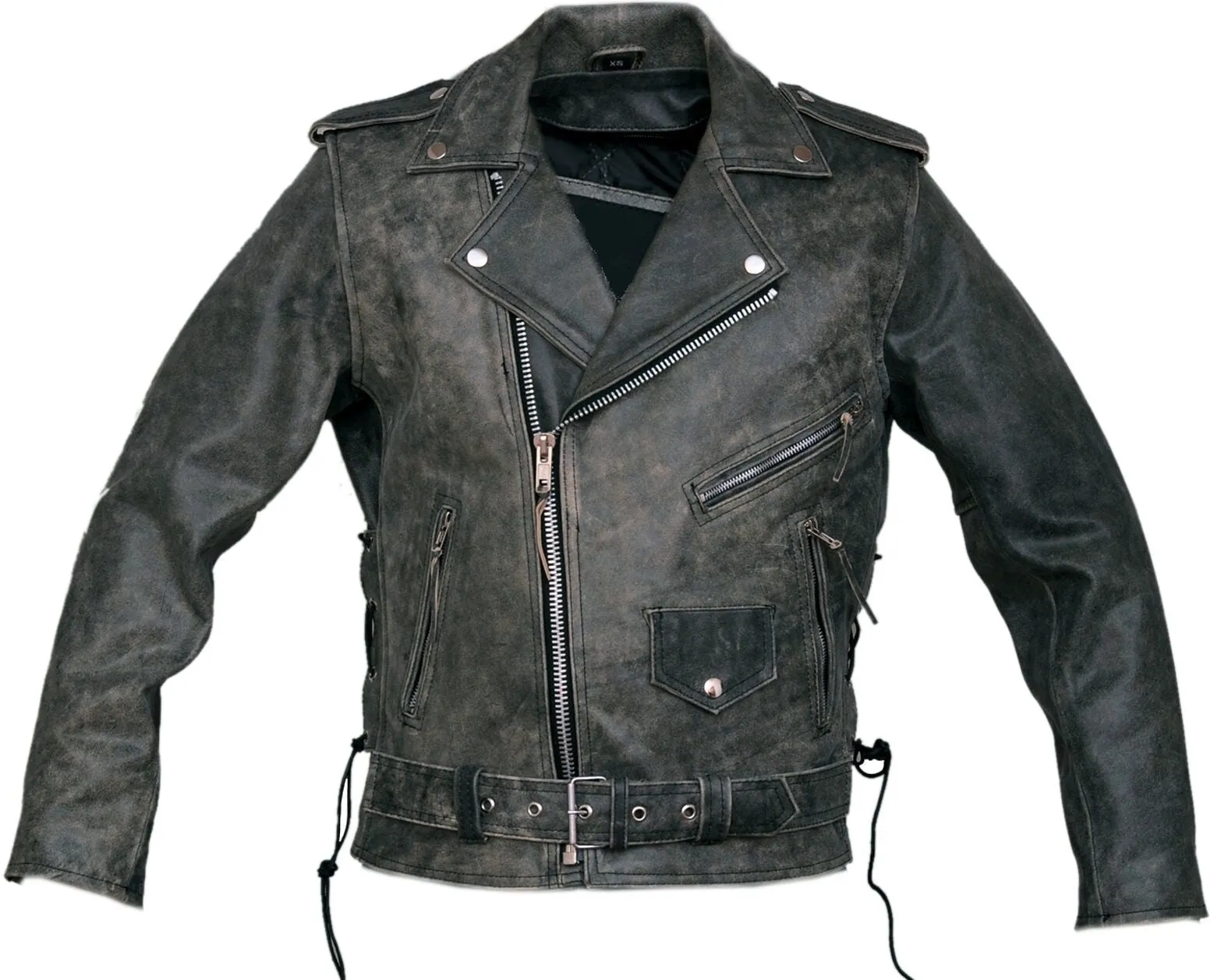 Johnny Depp Distressed Black Leather Jacket