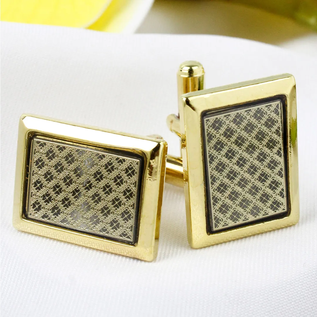 Kavove The Vintage Golden Cufflinks For Men