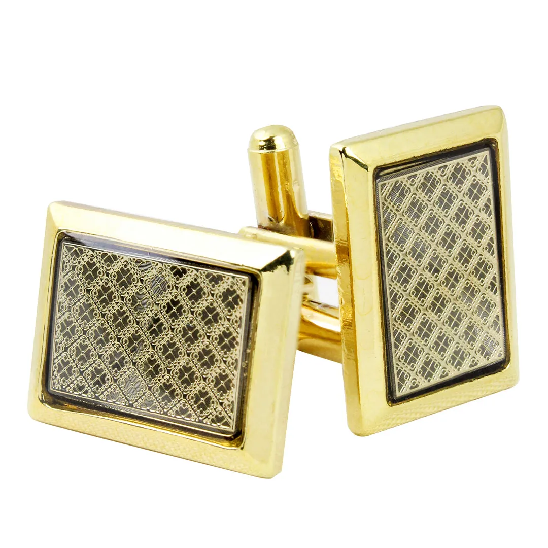 Kavove The Vintage Golden Cufflinks For Men