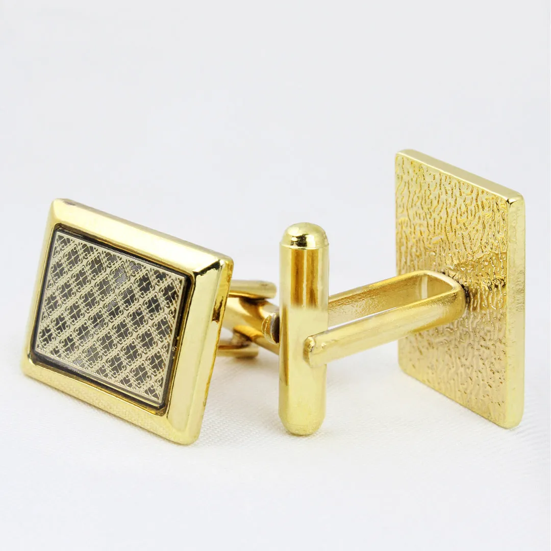 Kavove The Vintage Golden Cufflinks For Men