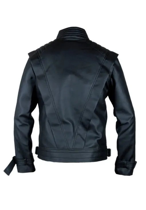 MICHAEL JACKSON BLACK THRILLER COSTUME MEN'S LEATHER JACKET