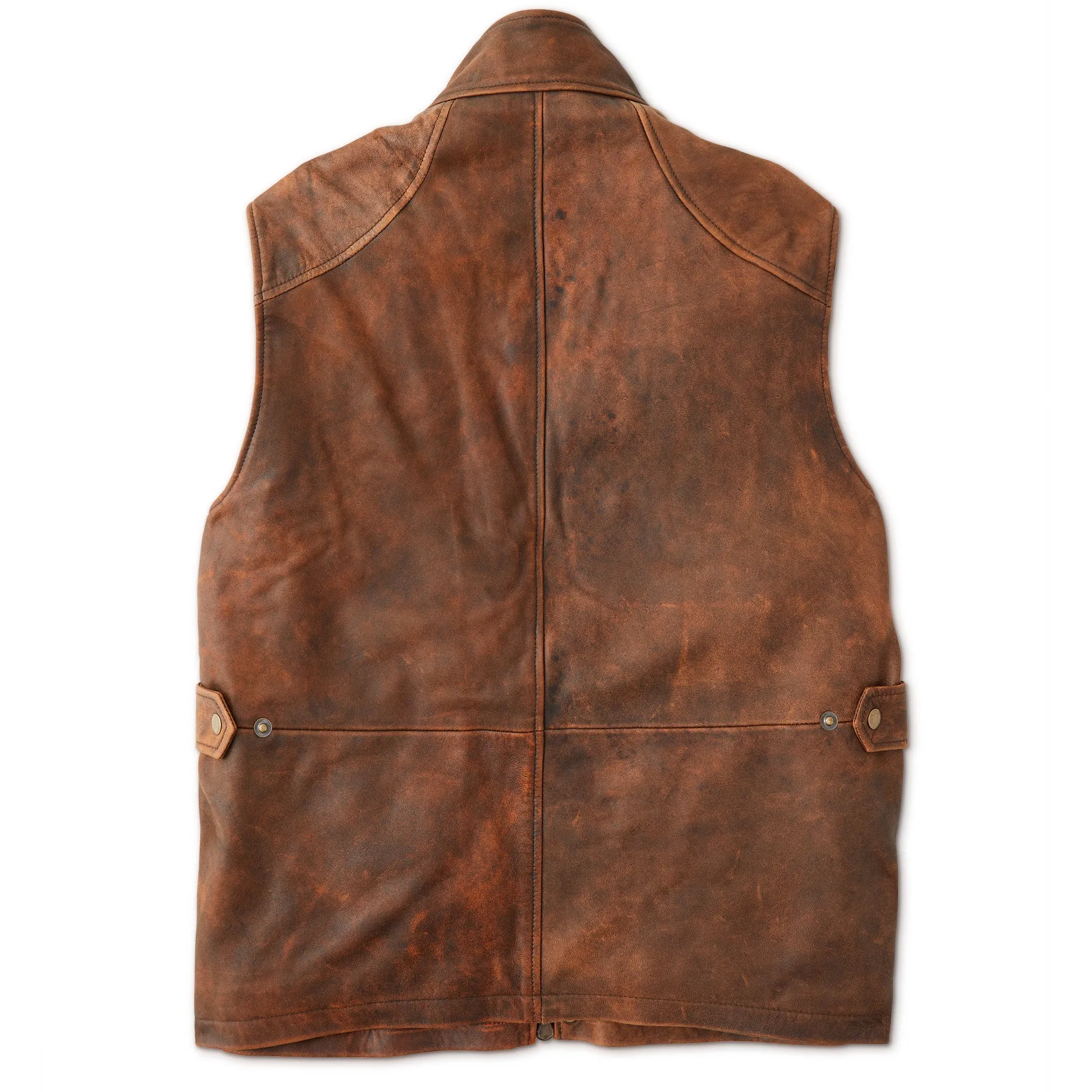 Missoula Leather Cargo Vest - Tall