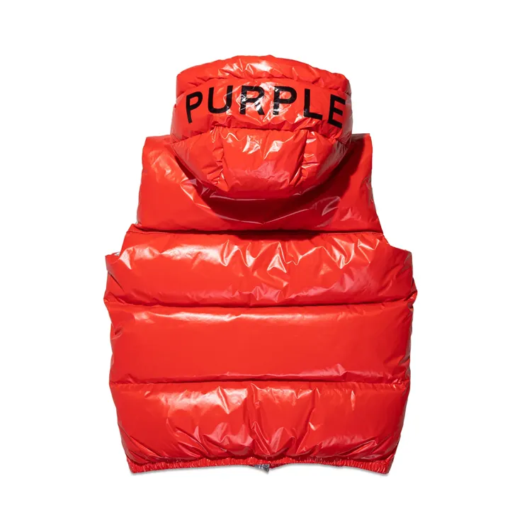 Nylon Down Puffer Vest (Red) - PP623PRDV423