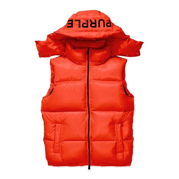 Nylon Down Puffer Vest (Red) - PP623PRDV423