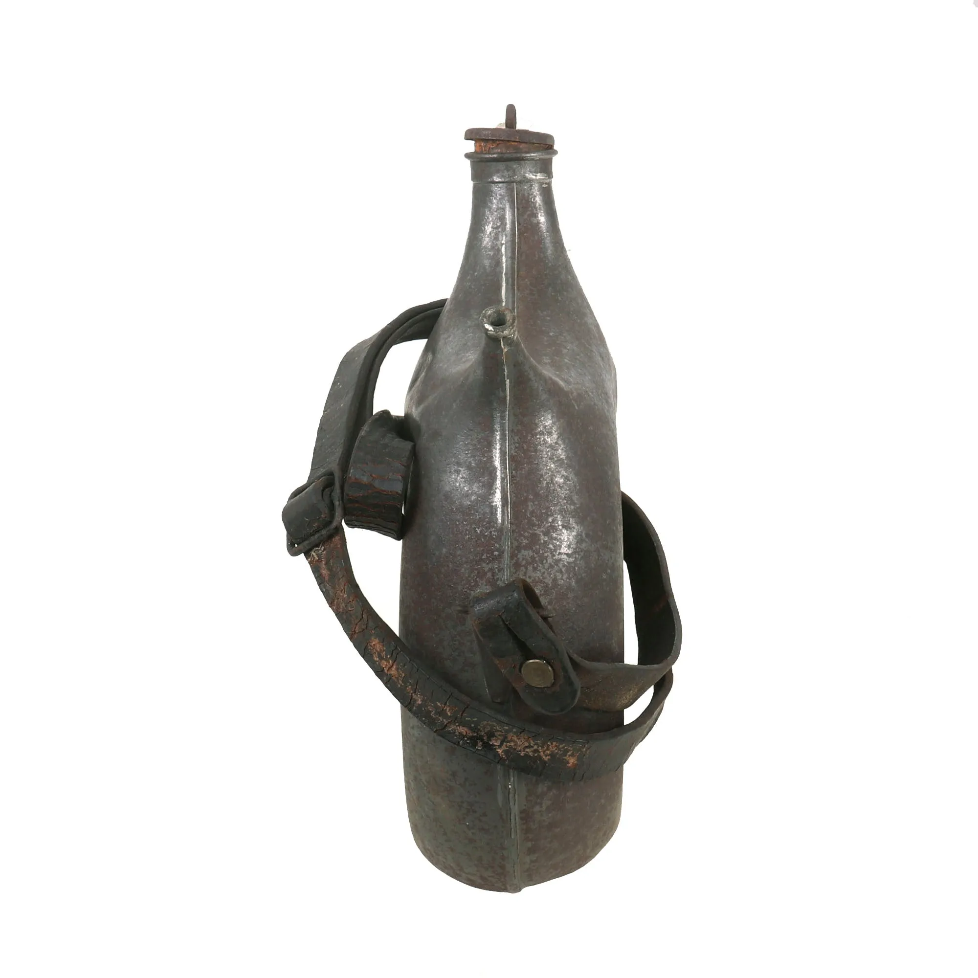 Original French WWI Model 1877 Canteen with Shoulder Strap