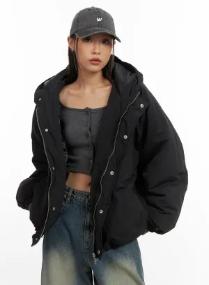 Oversized Hooded Puffer Jacket CO424