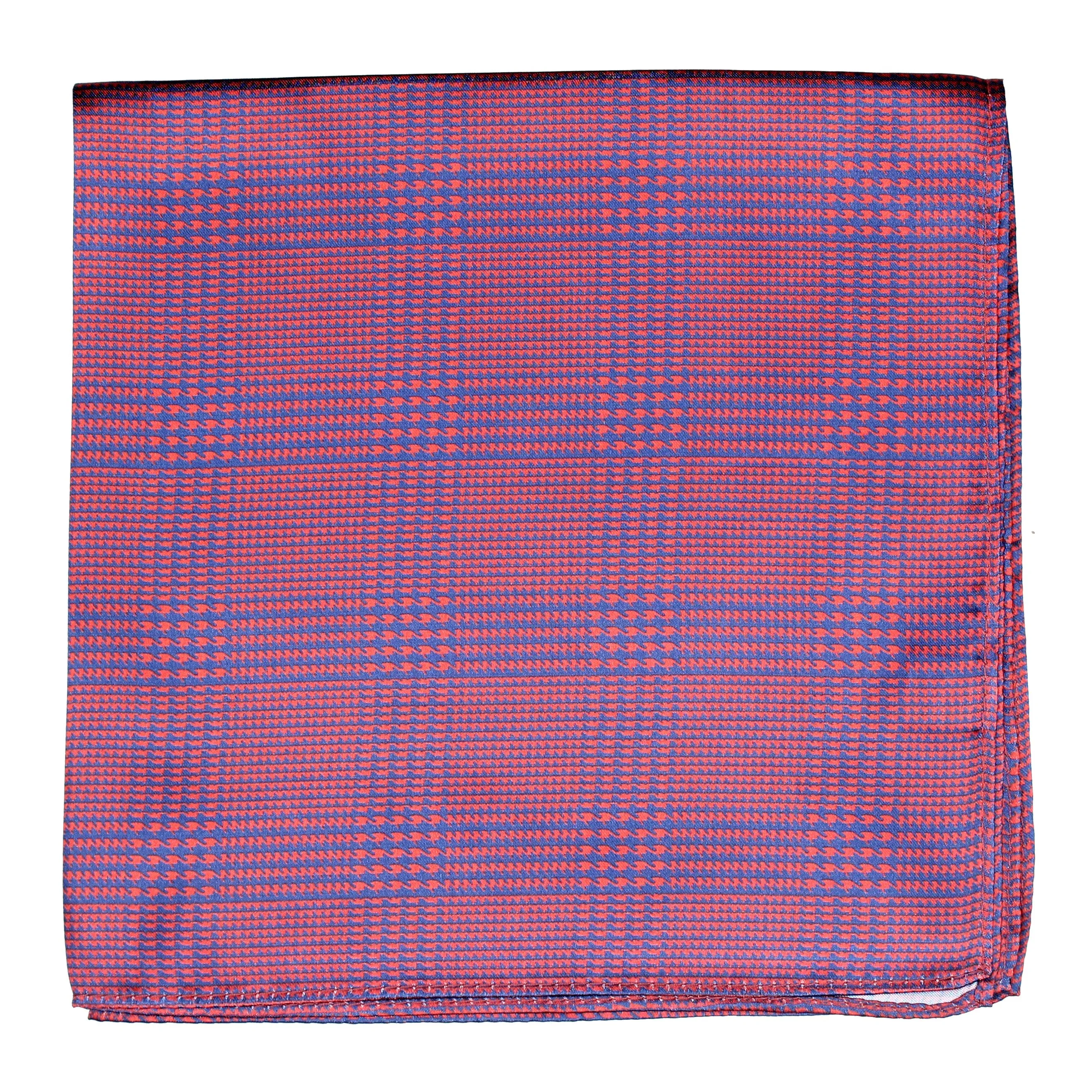 Peluche PolySilk Broad Checkered Design Pocket Square For Men