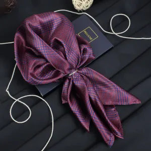 Peluche PolySilk Broad Checkered Design Pocket Square For Men