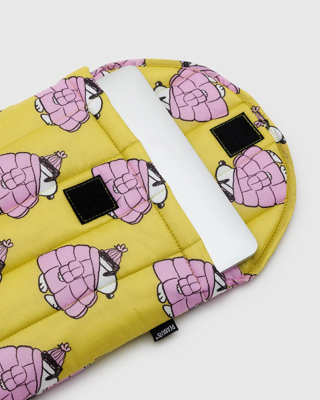 Puffy Laptop Sleeve 13" - Puffer Snoopy Pink