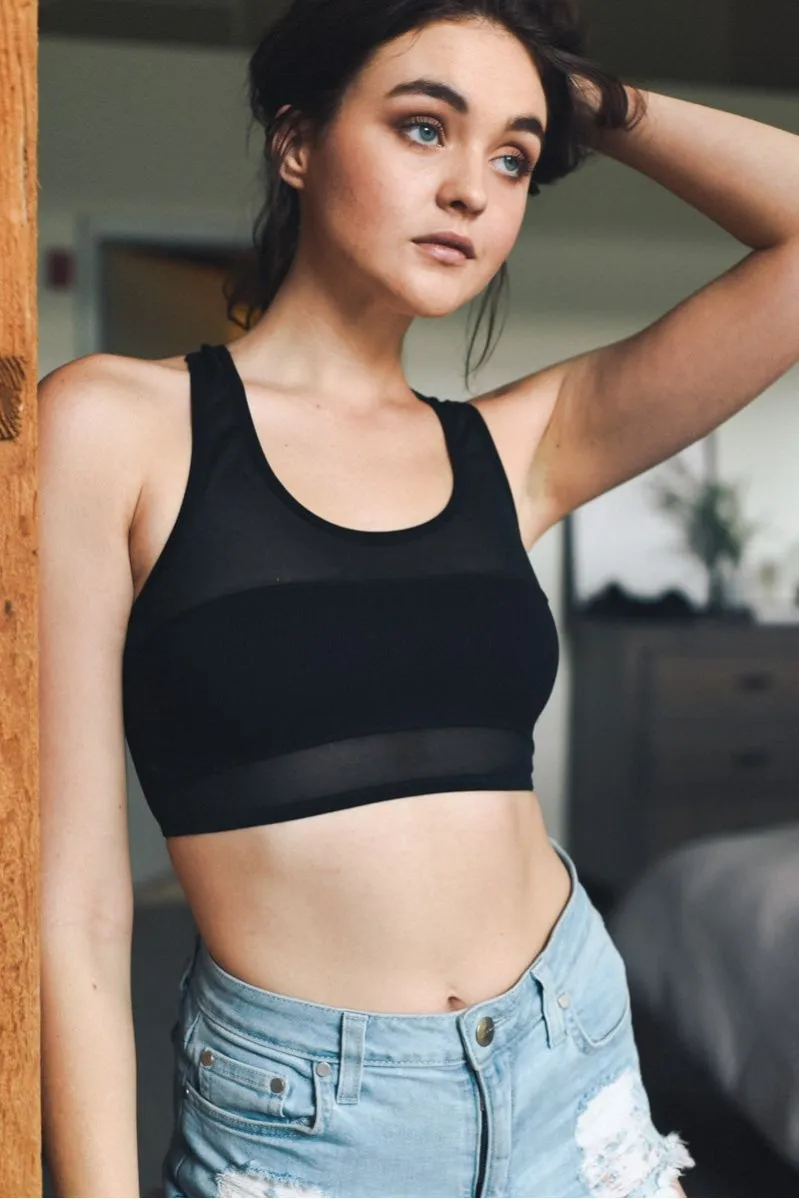 Racerback Mesh Bralette