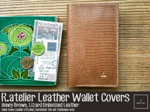 R.atelier Leather Wallet Cover | Honey Brown