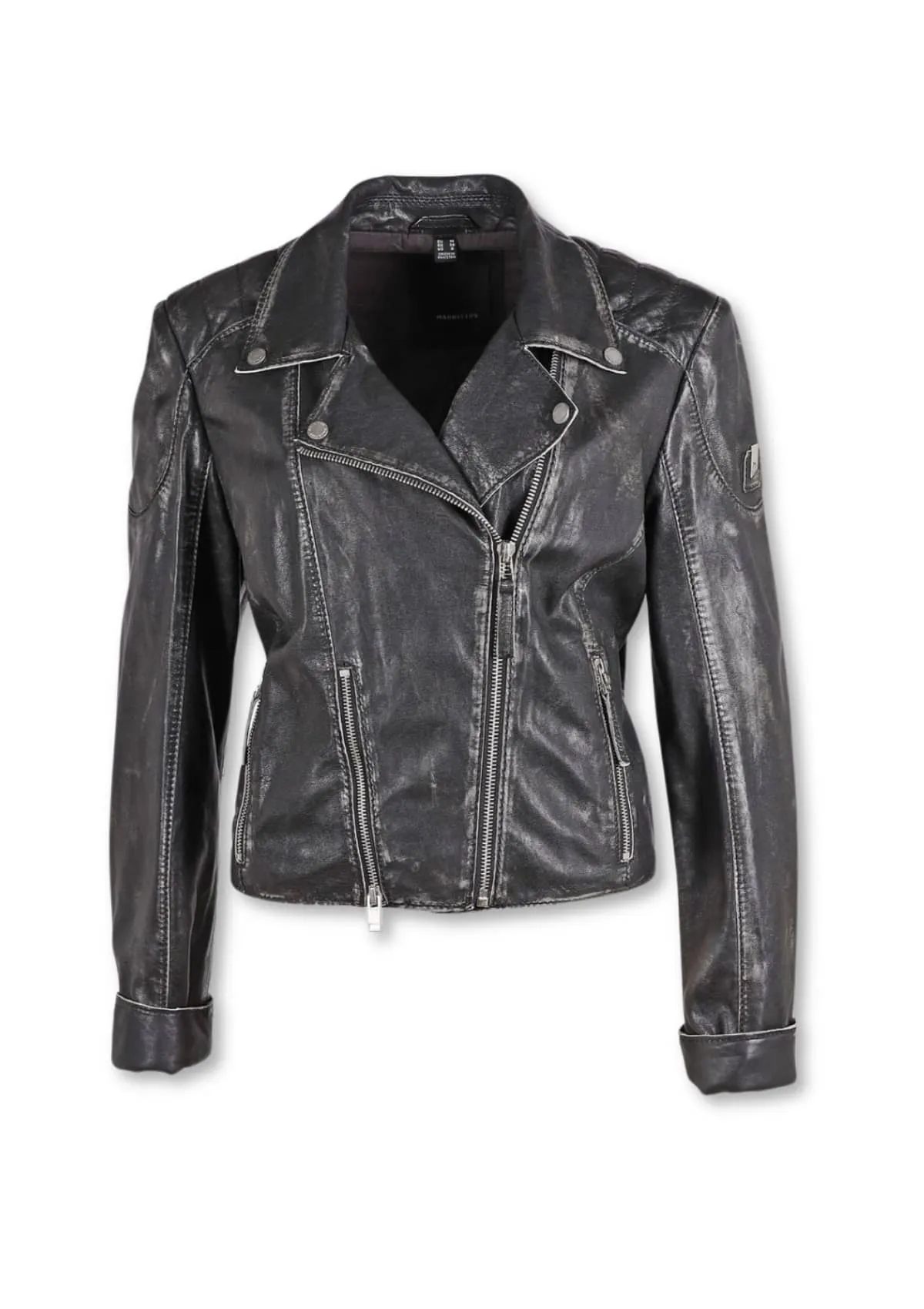 Reanon Leather Jacket - Vintage Black