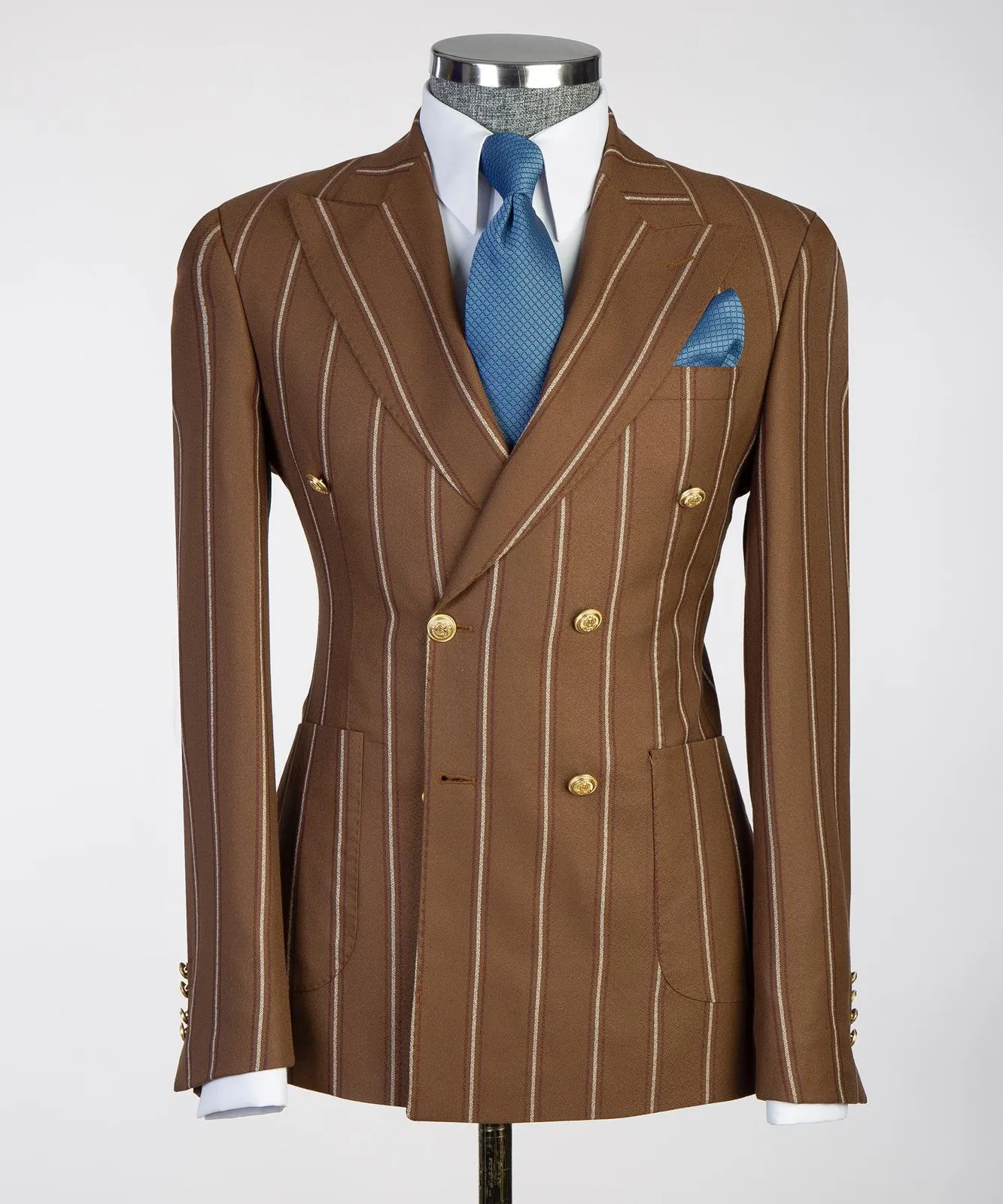 Sartoria Brown Double Breasted Suit