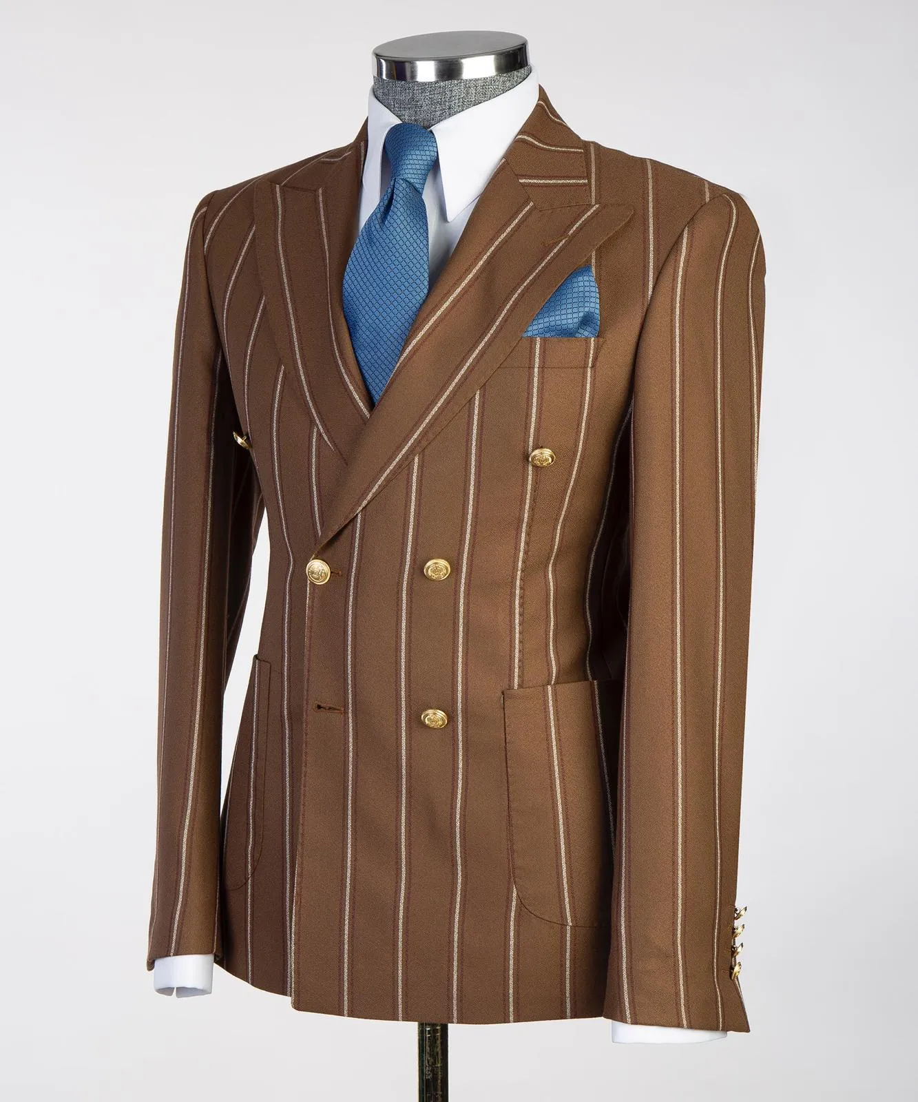 Sartoria Brown Double Breasted Suit