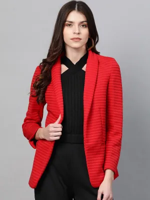 Self Striped Blazer